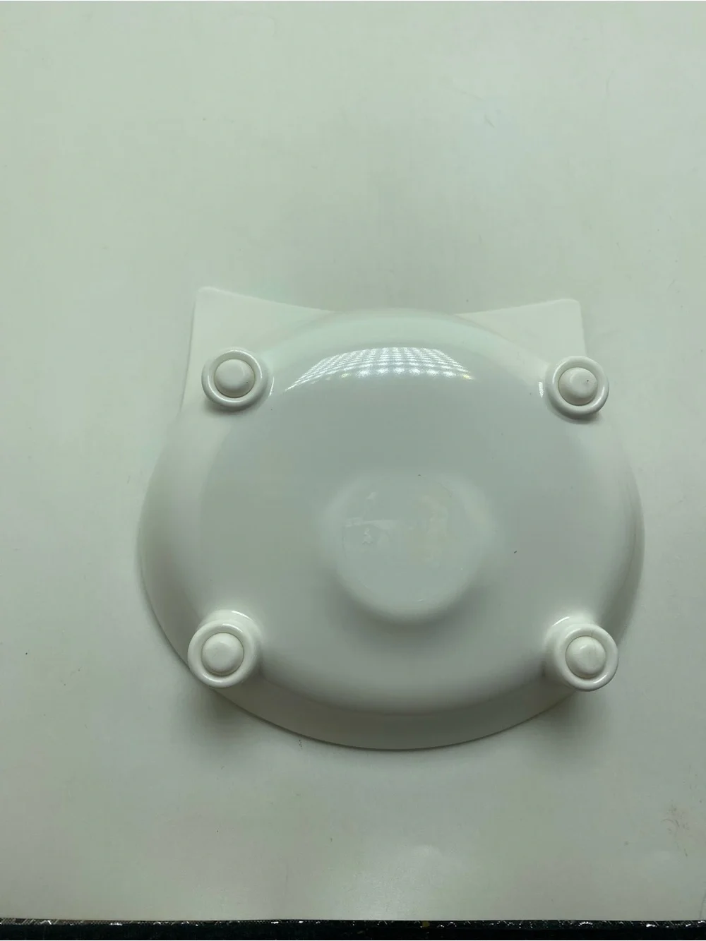 White Elevated Melamine Cat Dish